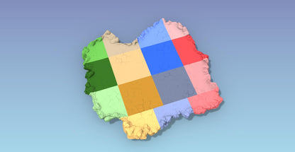 Huge Plateau by GameScape3D - 3D Printed Tabletop Terrain, Perfect for Wargames, Role playing games, Tabletop games