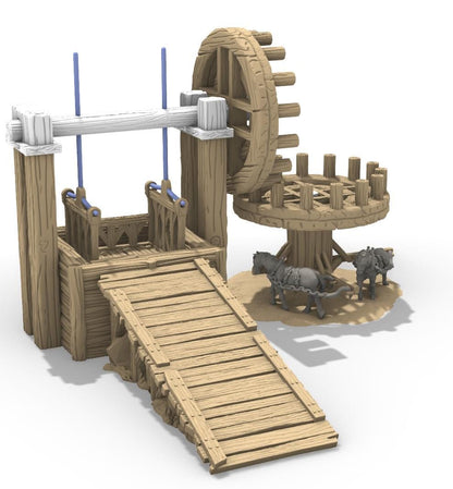 Mine Elevator by GameScape3D - 3D Printed Tabletop Terrain, Perfect for Wargames, Role playing games, Tabletop games