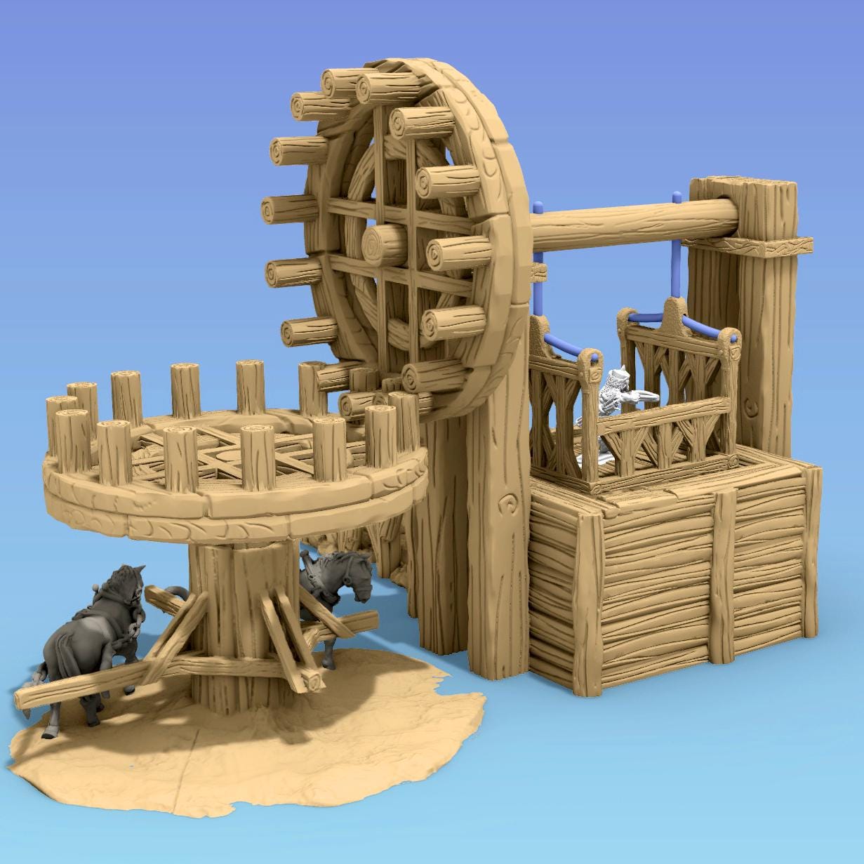 Mine Elevator by GameScape3D - 3D Printed Tabletop Terrain, Perfect for Wargames, Role playing games, Tabletop games