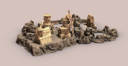 Primitive Windmill by GameScape3D - 3D Printed Tabletop Terrain, Perfect for Wargames, Role playing games, Tabletop games
