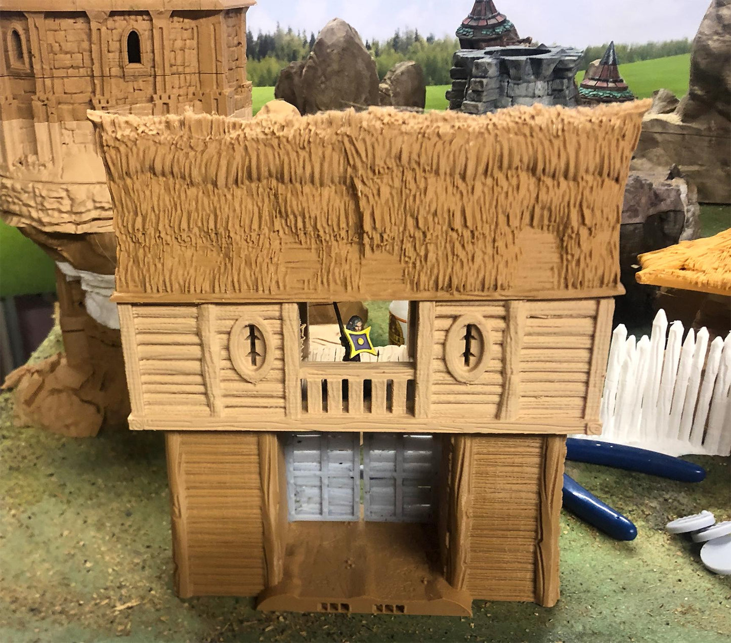 Toll Gate, Towers, & Palisades by GameScape3D - 3D Printed Tabletop Terrain, Perfect for Wargames, Role playing games, Tabletop games