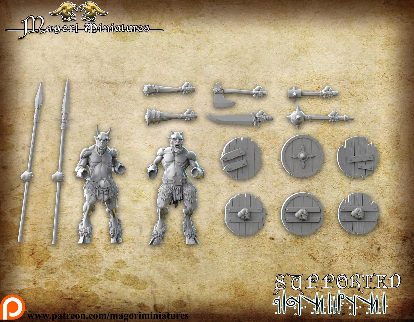 Goatling Herd, Fantasy Miniatures by Magori Miniatures, perfect for Fantasy Wargames and RPGs