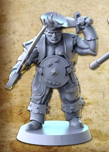 Mercenary Ogre Unit, Fantasy Miniatures by Magori Miniatures, perfect for Fantasy Wargames and RPGs