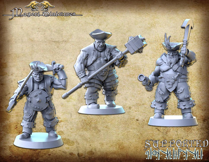 Mercenary Ogre Unit, Fantasy Miniatures by Magori Miniatures, perfect for Fantasy Wargames and RPGs