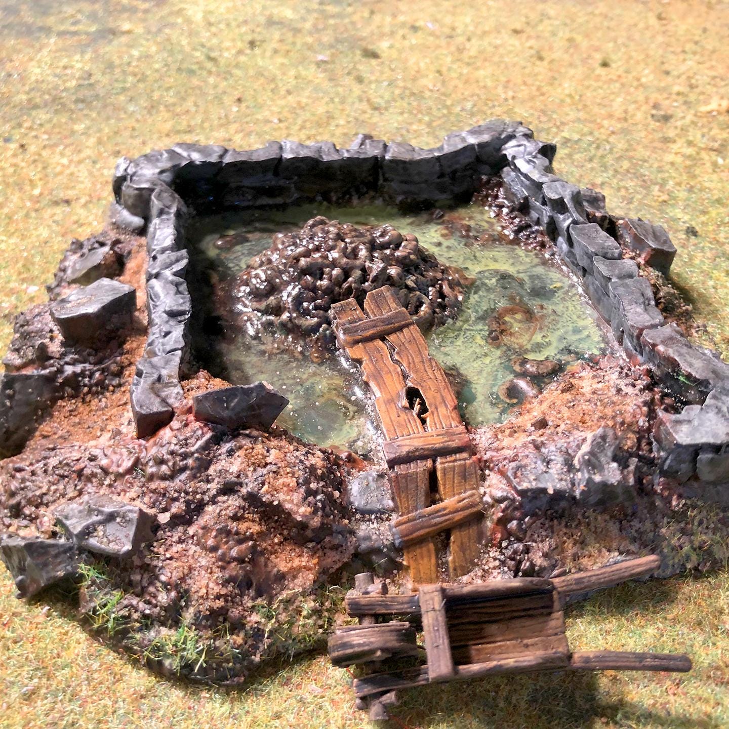 Gong Farm Scatter Terrain by GameScape3D - 3D Printed Tabletop Terrain, Perfect for Wargames, Role playing games, Tabletop games