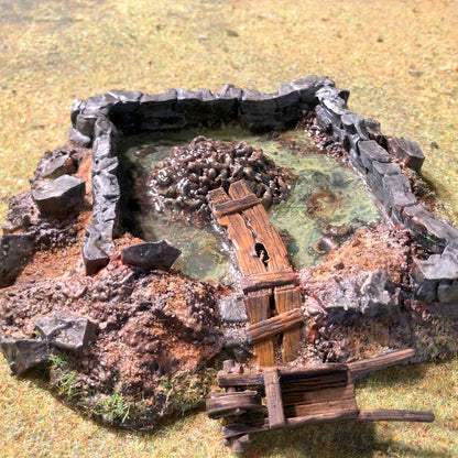 Gong Farm Scatter Terrain by GameScape3D - 3D Printed Tabletop Terrain, Perfect for Wargames, Role playing games, Tabletop games
