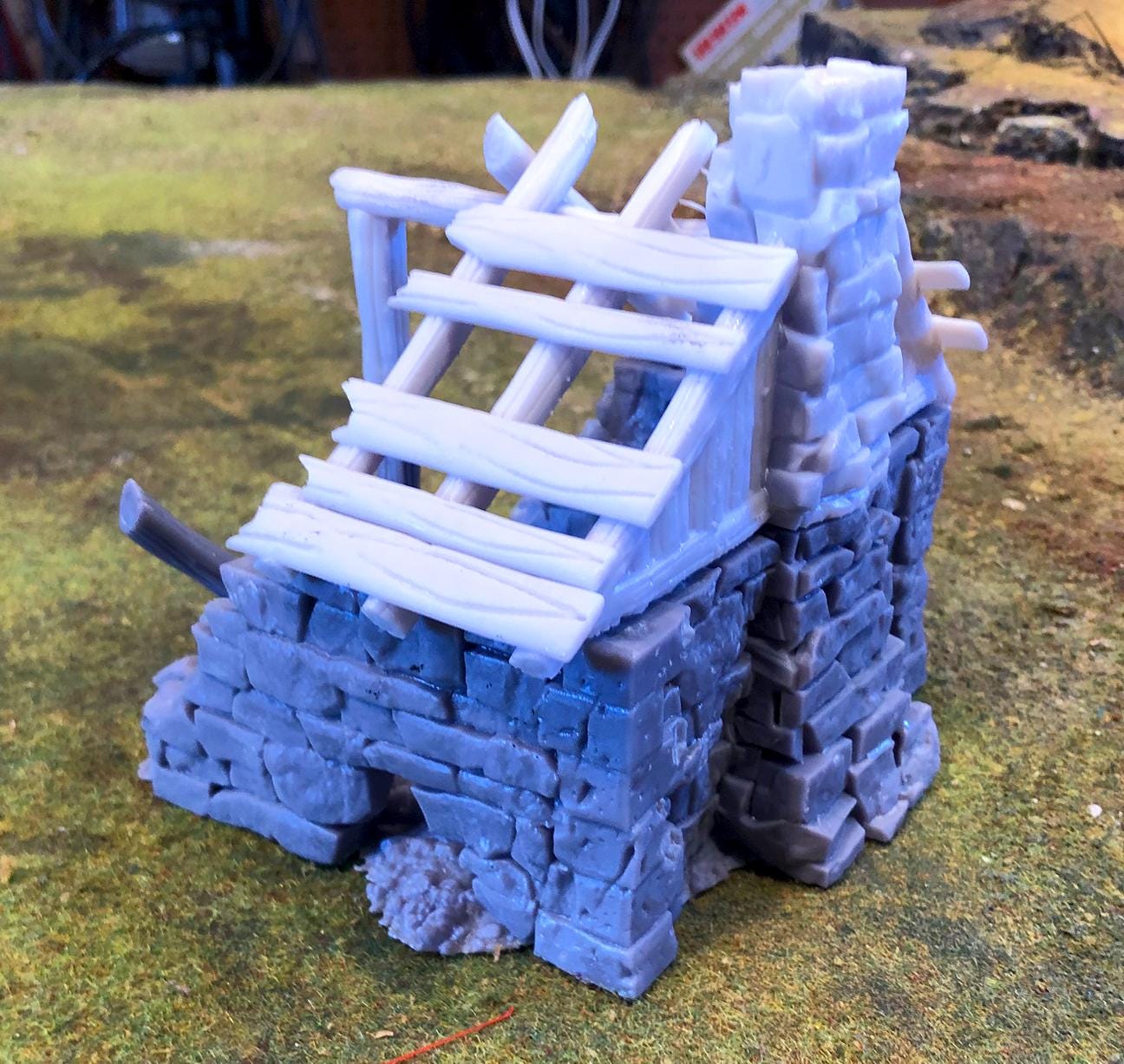 Stone Shack Ruin by GameScape3D - 3D Printed Tabletop Terrain, Perfect for Wargames, Role playing games, Tabletop games