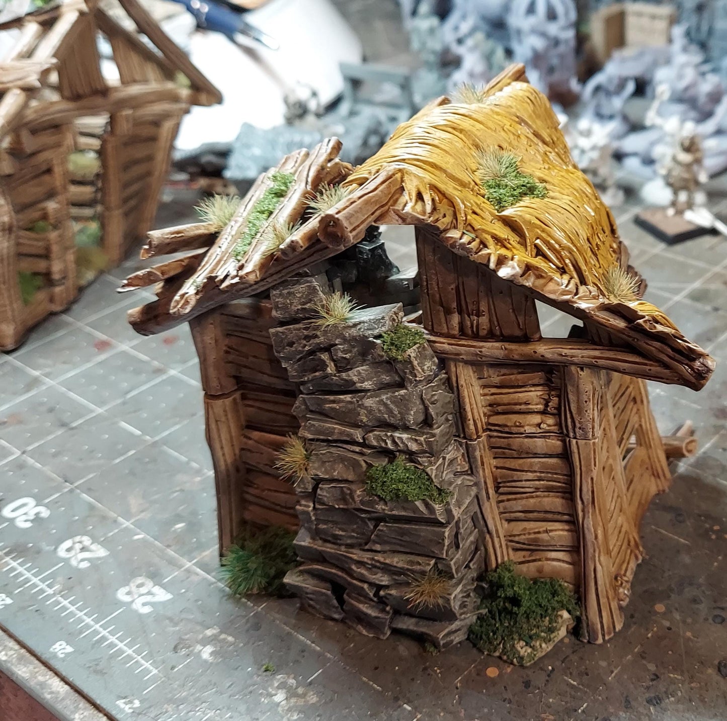 Wood Shack Ruin 1 by GameScape3D - 3D Printed Tabletop Terrain, Perfect for Wargames, Role playing games, Tabletop games