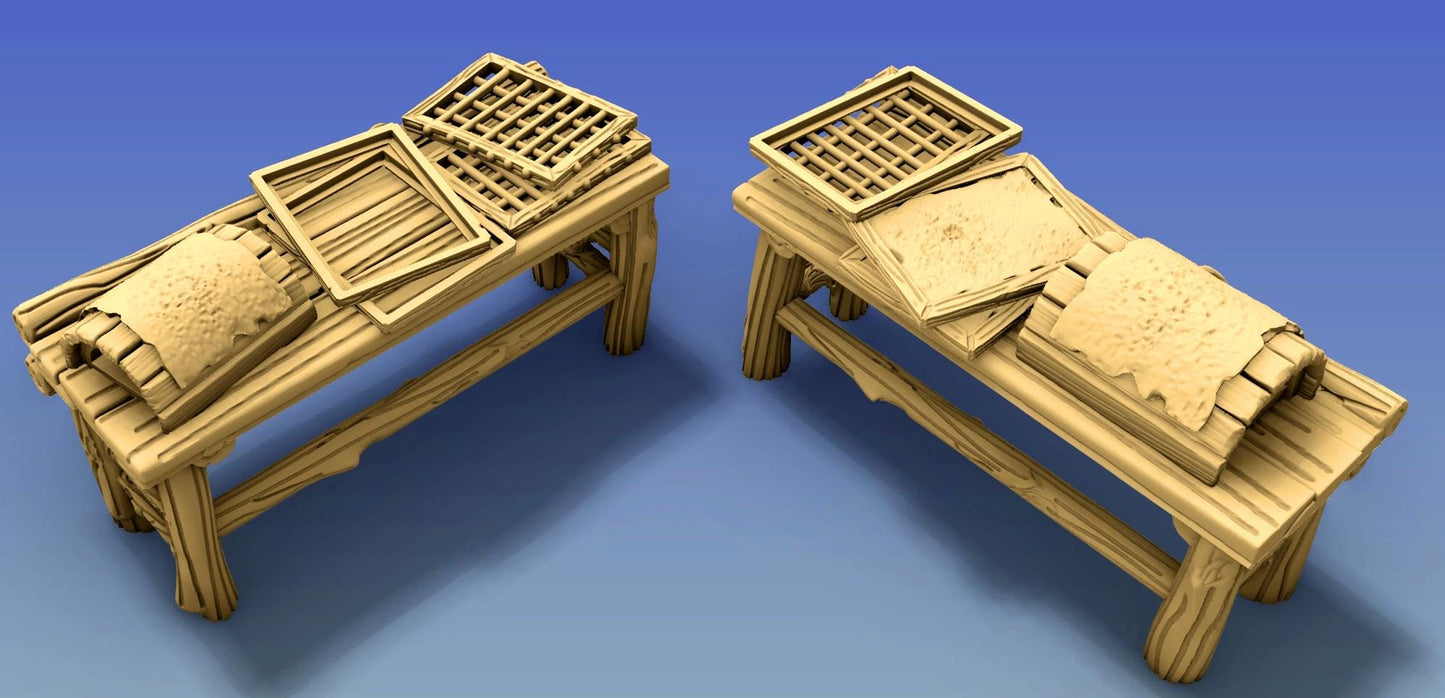 Paper Mill Scatter Terrain by GameScape3D - 3D Printed Tabletop Terrain, Perfect for Wargames, Role playing games, Tabletop games