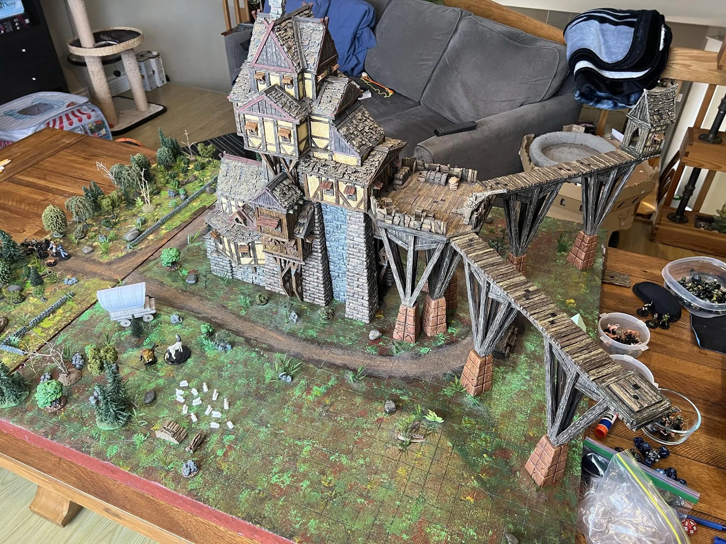 Enormous Tower Manor by GameScape3D - 3D Printed Tabletop Terrain, Perfect for Wargames, Role playing games, Tabletop games