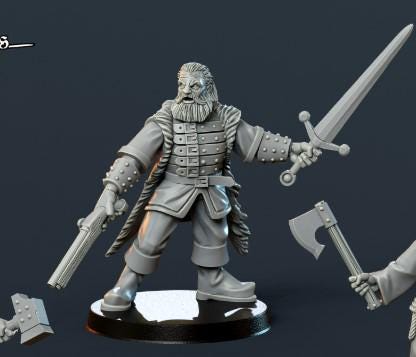 Modular Witch Hunters, Fantasy Skirmish Miniatures by Magori Miniatures, perfect for Fantasy Wargames and RPGs