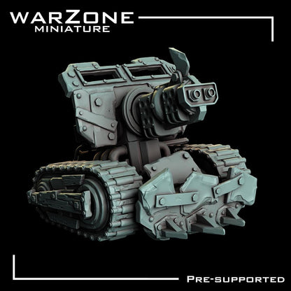 Orkaz vehicle / Gitz Cannon, Grimdark Orkish Menace Sculpted by WarZone Miniature, Scaled for Sci-Fi Miniature Wargames