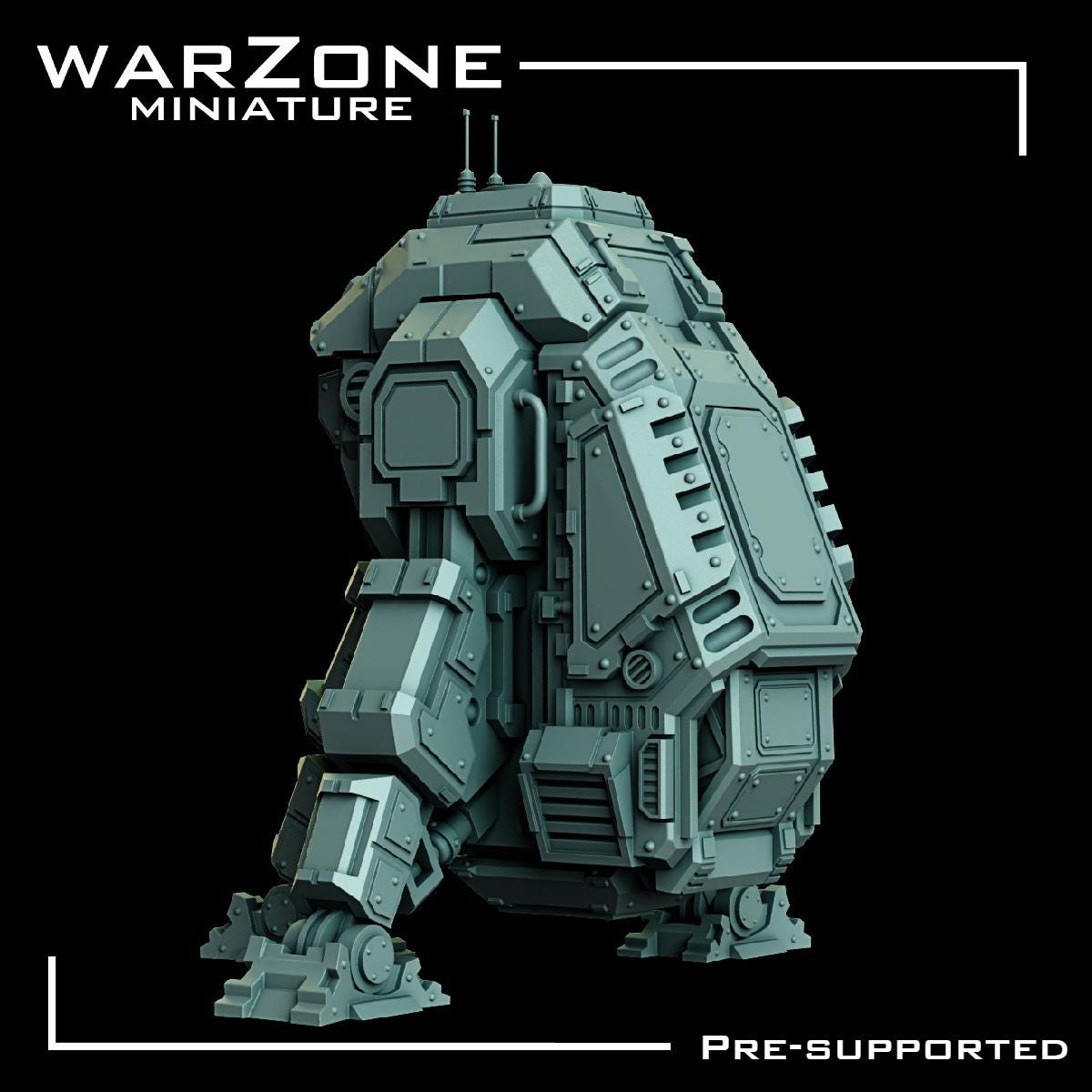 Capsule Vehicle / capsule Gravlock Insertion Pod, High-Tech Lander Sculpted by WarZone Miniature, Scaled for Sci-Fi Miniature Wargames