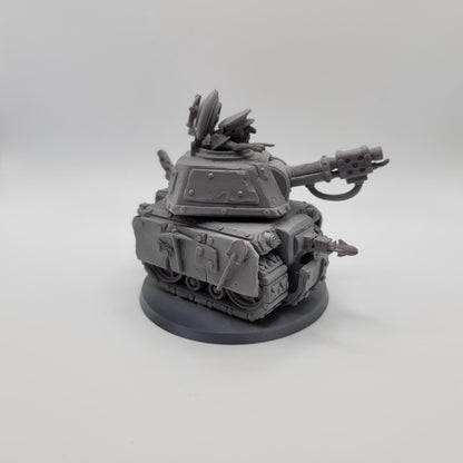 Orkaz Tank Vehicle / Junkyard Tank, Grimdark Orkish Menace Sculpted by WarZone Miniature, Scaled for Sci-Fi Miniature Wargames