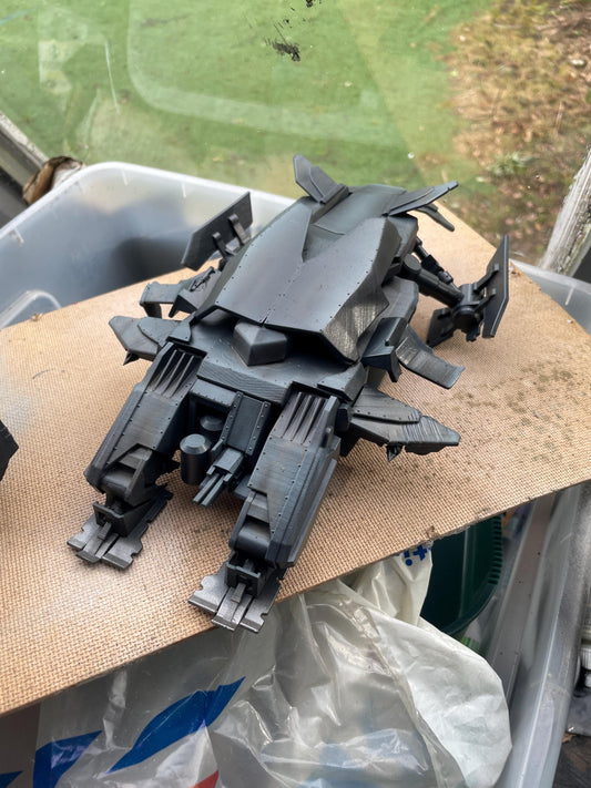 Heck Ghost Liege Lord Dropship, Modular Sci-Fi Vehicle by ThatEvilOne, Sci-fi Wargames Proxy, Imperial Auxillia Heavy Transport Dropship