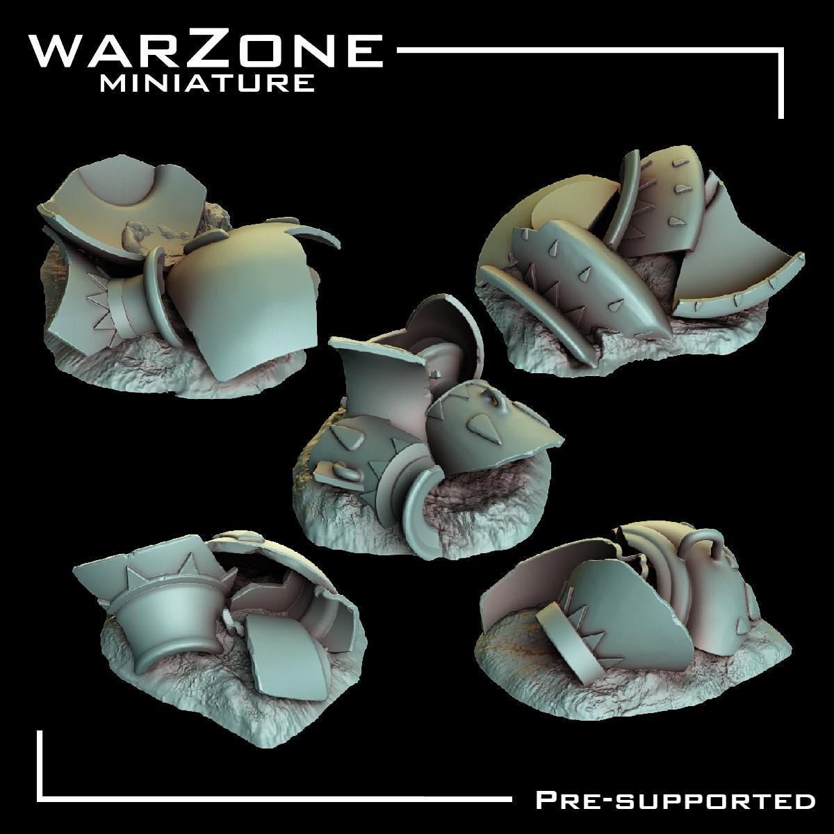 Pottery Basing Bits, Grimdark Conversion Parts and Basing Materials Sculpted by WarZone Miniature