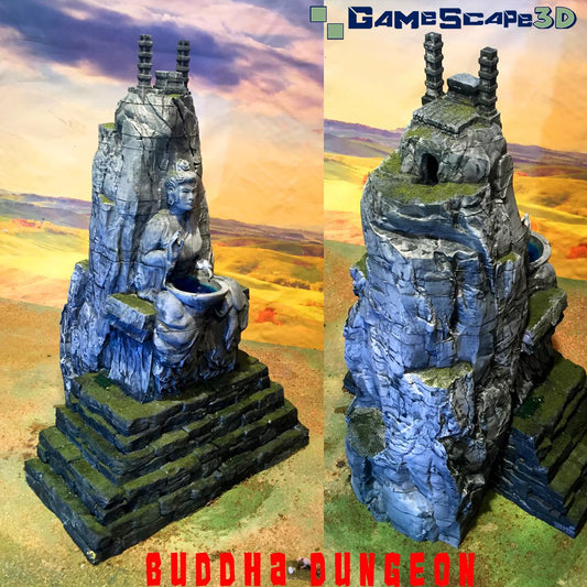 Buddha with 7 layer Dungeon - 3D Printed Tabletop Terrain, Perfect for Wargames, Role Playing Games, Tabletop Games