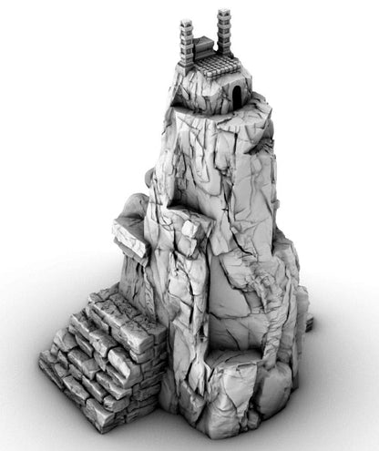 Buddha with 7 layer Dungeon - 3D Printed Tabletop Terrain, Perfect for Wargames, Role Playing Games, Tabletop Games