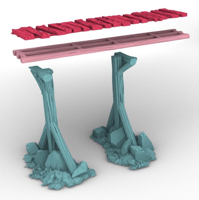 Scaffolding Super Set - 3D Printed Tabletop Terrain, Perfect for Wargames, Role Playing Games, Tabletop Games