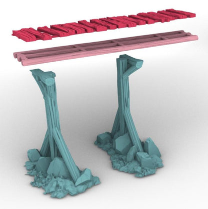Scaffolding Super Set - 3D Printed Tabletop Terrain, Perfect for Wargames, Role Playing Games, Tabletop Games