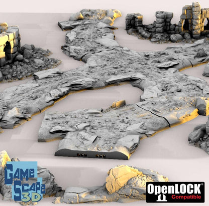 Highland Road - 3D Printed Tabletop Terrain, Perfect for Wargames, Board Games, Role Playing Games