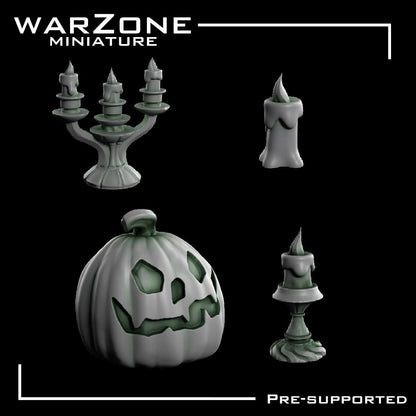 Halloween / Halloween Basing Bits, Grimdark Conversion Parts and Basing Materials Sculpted by WarZone Miniature