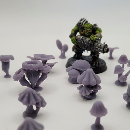 Mushroom / Mushrooms Basing Bits, Grimdark Conversion Parts and Basing Materials Sculpted by WarZone Miniature