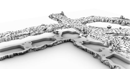 Underdark Road - 3D Printed Tabletop Terrain, Perfect for Wargames, Board Games, Role Playing Games