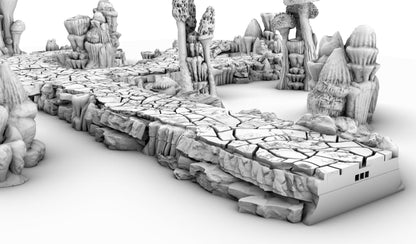 Underdark Road - 3D Printed Tabletop Terrain, Perfect for Wargames, Board Games, Role Playing Games