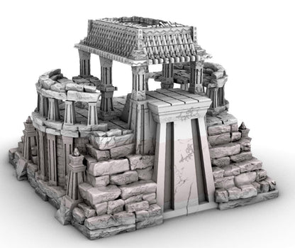 Evil Temple by GameScape3D - 3D Printed Tabletop Terrain, Perfect for Wargames, Board Games, RPGs