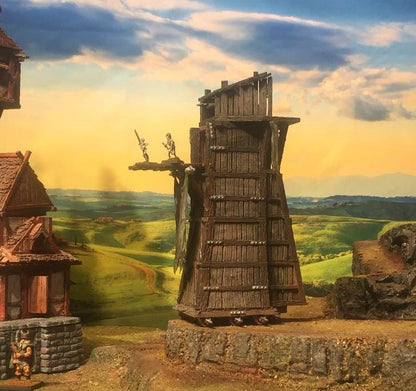 Siege Tower by GameScape3D - 3D Printed Tabletop Terrain, Perfect for Wargames, Board Games, RPGs
