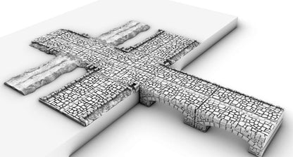 Kings Road and Town Square - 3D Printed Tabletop Terrain, Perfect for Wargames, Board Games, Role Playing Games