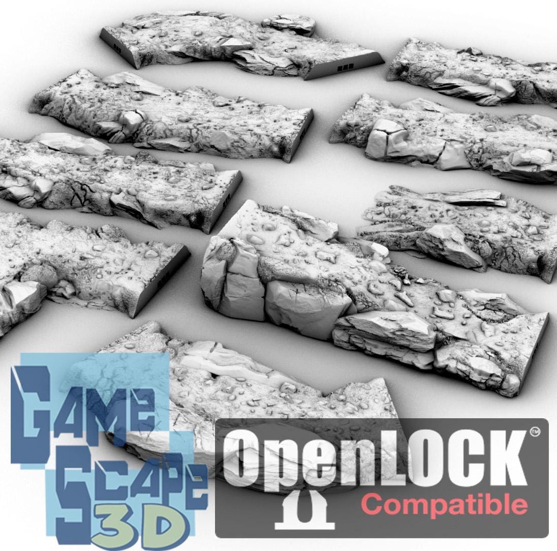 Highland Trail - 3D Printed Tabletop Terrain, Perfect for Wargames, Board Games, Role Playing Games