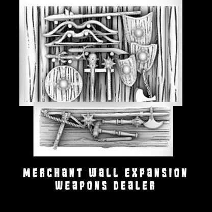 Merchant Stand with Slide in walls and tabletop variations 2 by GameScape3D - 3D Printed Tabletop Terrain, Perfect for Wargames, RPGs