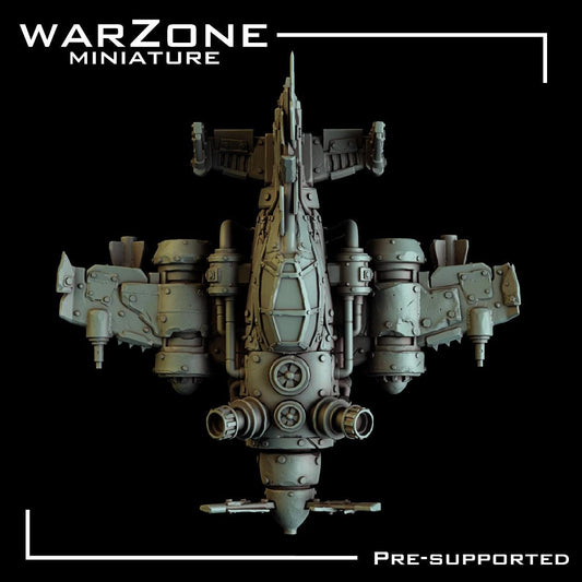 Orc Rustfang Flyer, Grimdark Orkish Menace Sculpted by WarZone Miniature, Scaled for Sci-Fi Miniature Wargames