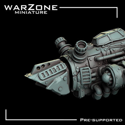 Orc Rustfang Flyer, Grimdark Orkish Menace Sculpted by WarZone Miniature, Scaled for Sci-Fi Miniature Wargames