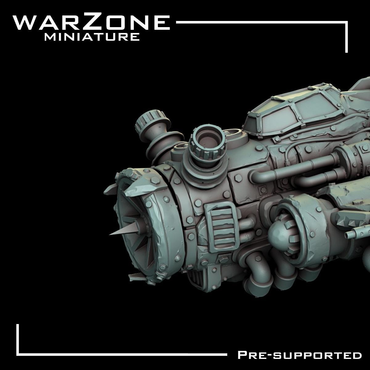 Orc Rustfang Flyer, Grimdark Orkish Menace Sculpted by WarZone Miniature, Scaled for Sci-Fi Miniature Wargames