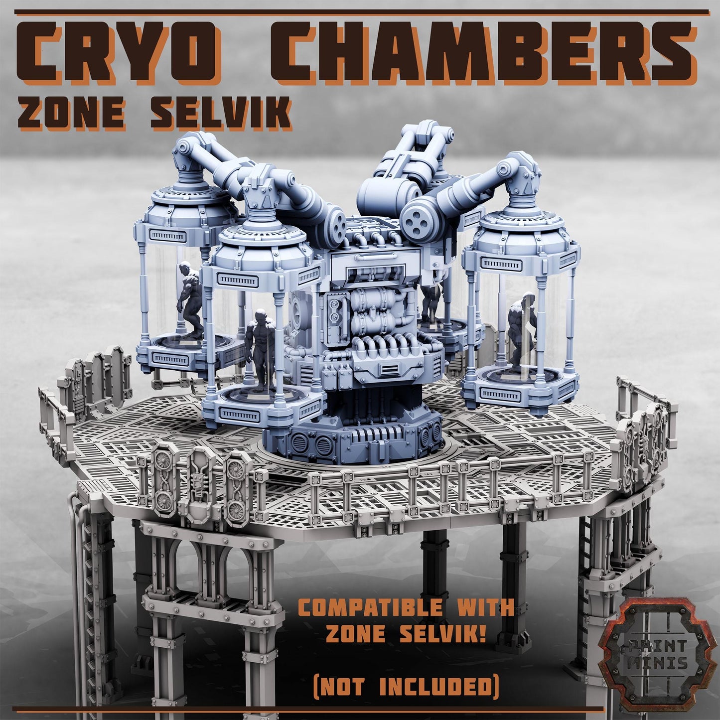 Cryo Chambers - Zone Selvik - Zone Selvik - Sci-Fi Space Industrial Terrain by Print Minis