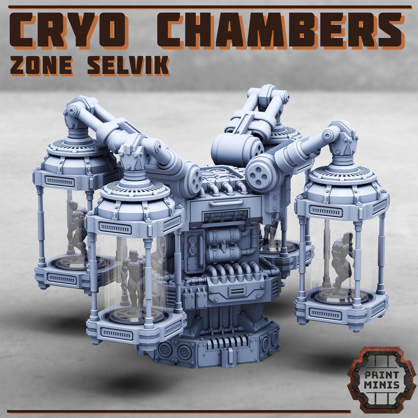 Cryo Chambers - Zone Selvik - Zone Selvik - Sci-Fi Space Industrial Terrain by Print Minis