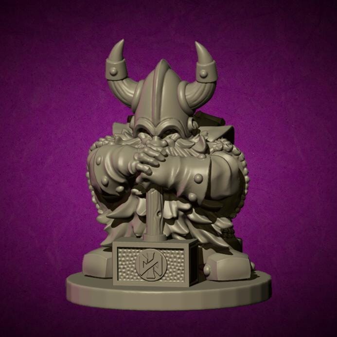 Dwarf Lord, Fantasy Skirmish Miniatures by MoM Miniatures, perfect for Fantasy Wargames and RPGs