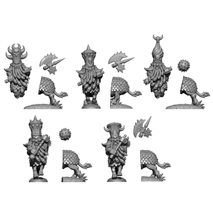 Infernal Dwarf Centaurs, Fantasy Skirmish Miniatures by MoM Miniatures, perfect for Fantasy Wargames and RPGs