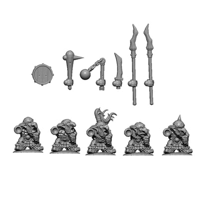Goblin Warriors, Fantasy Skirmish Miniatures by MoM Miniatures, perfect for Fantasy Wargames and RPGs