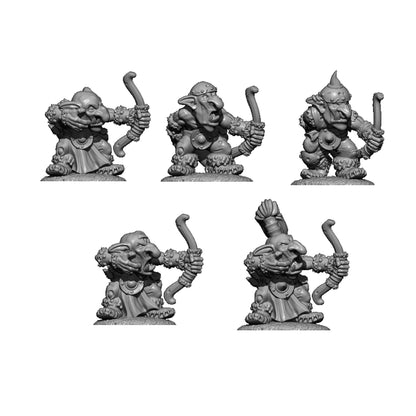 Goblin Archers, Fantasy Skirmish Miniatures by MoM Miniatures, perfect for Fantasy Wargames and RPGs