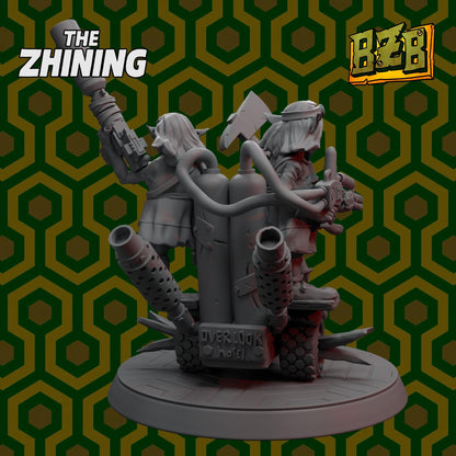 Trio Overlook, The Zhining, Movie-inspired Orkish Menace Sculpted by Big Zkreen Boyz, Grimdark Compatible, Scaled for Sci-Fi Wargames