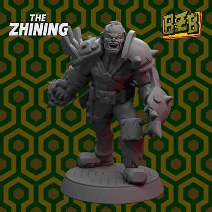 Ork Torrance Armored, The Zhining, Movie-inspired Orkish Menace Sculpted by Big Zkreen Boyz, Grimdark Compatible, Scaled for Sci-Fi Wargames