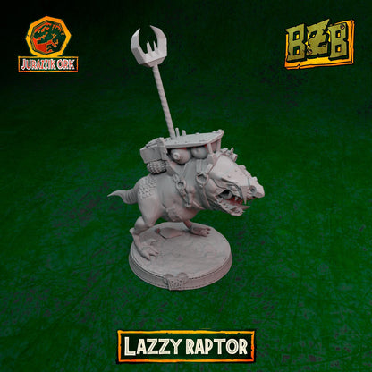 Lazzy Squigoraptor, Jurazzik Ork, Movie-inspired Orkish Menace Sculpted by Big Zkreen Boyz, Grimdark Compatible, Scaled for Sci-Fi Wargames