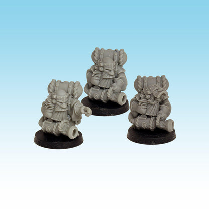 Dwarven Lighters, Fantasy Skirmish Miniatures by MoM Miniatures, perfect for Fantasy Wargames and RPGs