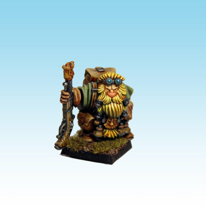 Dwarf Engineer, Fantasy Skirmish Miniatures by MoM Miniatures, perfect for Fantasy Wargames and RPGs