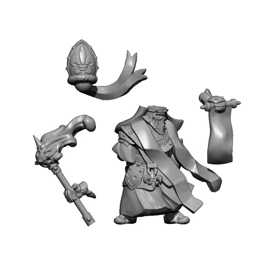 Knight Priest, Fantasy Skirmish Miniatures by MoM Miniatures, perfect for Fantasy Wargames and RPGs
