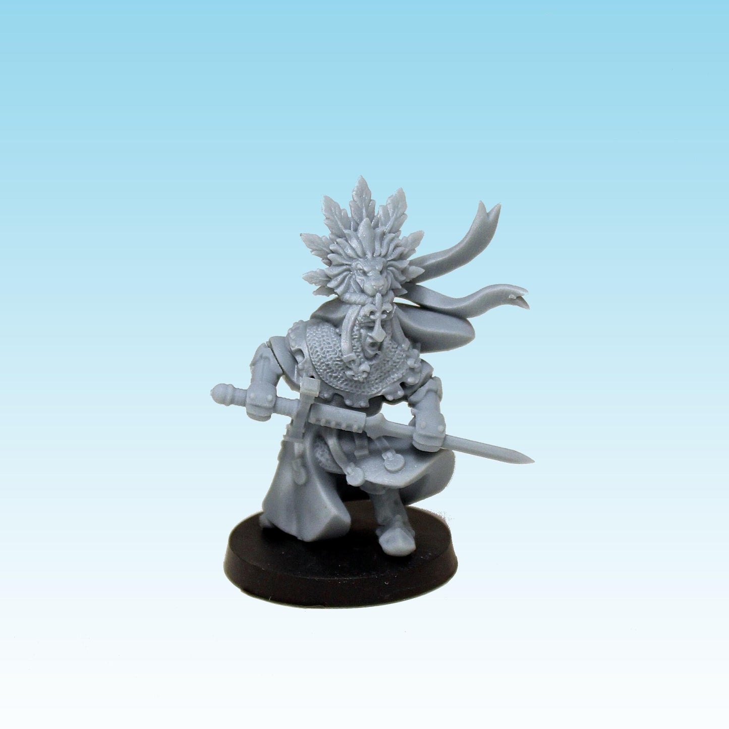 Knight of the Lion, Fantasy Skirmish Miniatures by MoM Miniatures, perfect for Fantasy Wargames and RPGs
